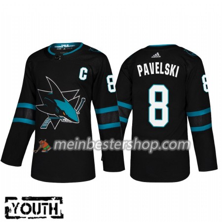 San Jose Sharks Joe Pavelski 8 Adidas 2018-2019 Alternate Trikot Authentic - Kinder San Jose Sharks Joe Pavelski 8 Adidas 2018-2019 Alternate Trikot Authentic - Kinder